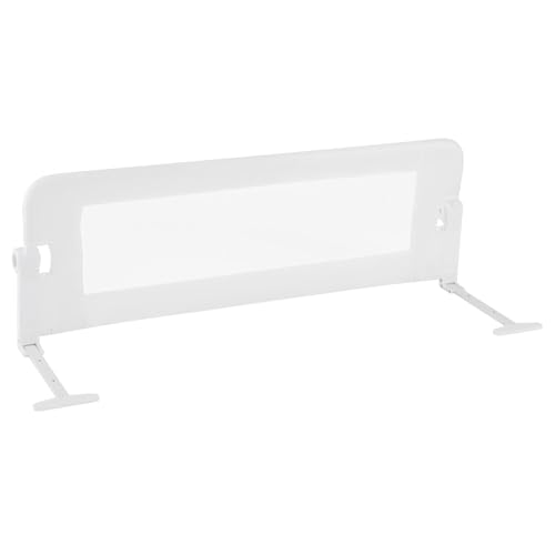 COSTWAY Bettgitter klappbar, 120 x 42cm Bettschutzgitter mit Verstellbarer Gurte, EIN-klick-Faltung, Rausfallschutz Bett 180° faltbar für Boxspringbett, Elternbett, Kinderbett (Weiß) von COSTWAY