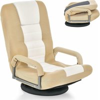 Costway - Bodenstuhl 360° drehbar, Bodensessel mit 6-Fach Verstellbarer Rückenlehne, Game Sessel gepolstert, Bodensofa Meditationsstuhl bis 140kg Costway - Bodenstuhl 360° drehbar, Bodensessel mit 6-Fach Verstellbarer Rückenlehne, Game Sessel gepolstert, Bodensofa Meditationsstuhl bis 140kg von COSTWAY