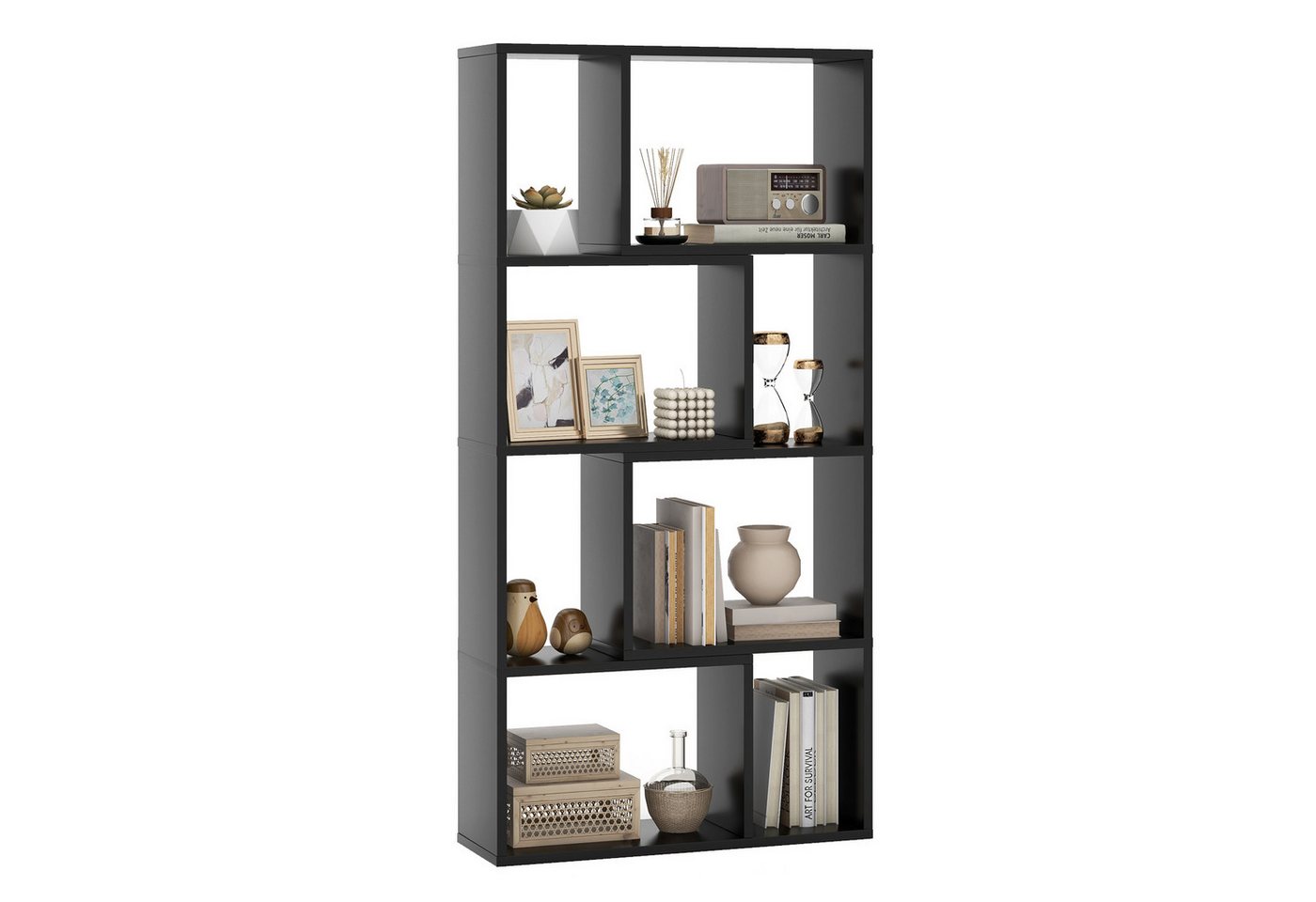 COSTWAY Bücherregal, Standregal, 4 Ebenen, 8 Fächer, bis 30kg, 60x20x120cm COSTWAY Bücherregal, Standregal, 4 Ebenen, 8 Fächer, bis 30kg, 60x20x120cm von COSTWAY