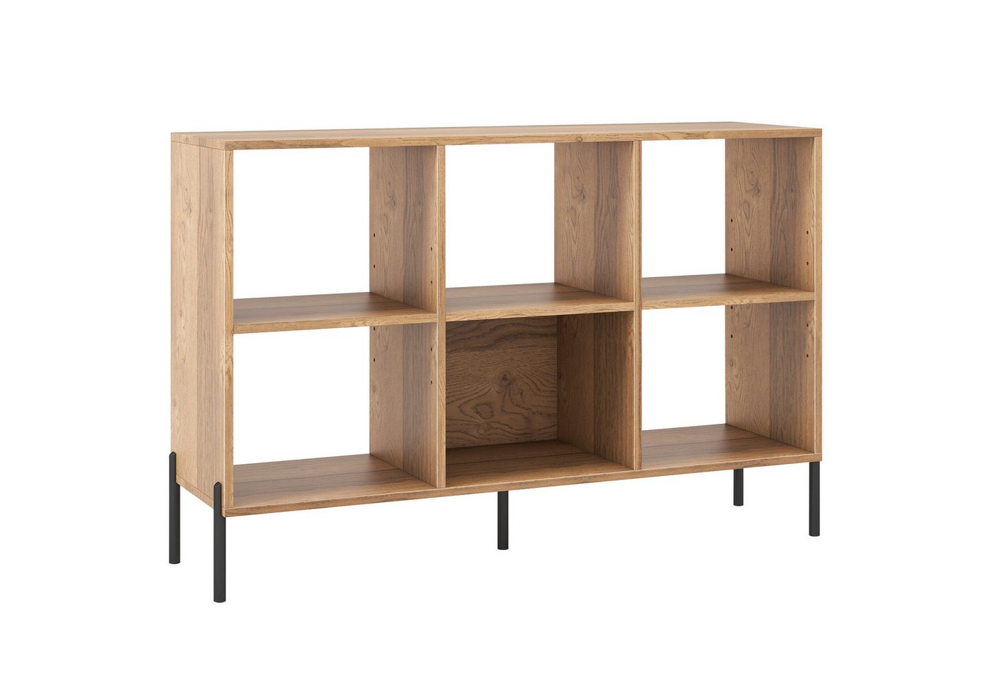 COSTWAY Bücherregal, mit 6 Fächern & verstellbaren Regalen, 120x35x79,5cm COSTWAY Bücherregal, mit 6 Fächern & verstellbaren Regalen, 120x35x79,5cm von COSTWAY