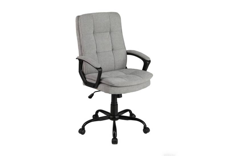 COSTWAY Bürostuhl, Drehstuhl höhenverstellbar mit Armlehnen & Rollen von COSTWAY
