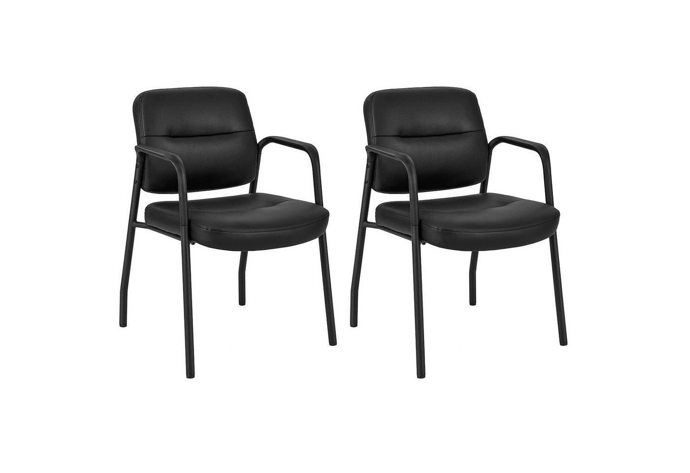 COSTWAY Bürostuhl, mit Armlehnen, bis 160kg belastbar 58x56x81cm von COSTWAY