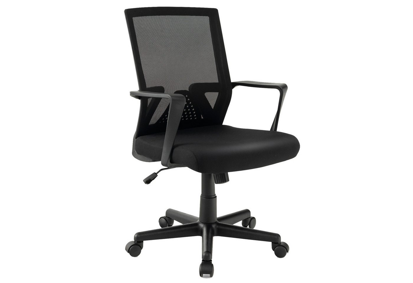 COSTWAY Bürostuhl, mit Lordosenstütze und Wippfunktion bis 136 kg, 61x61x99cm von COSTWAY
