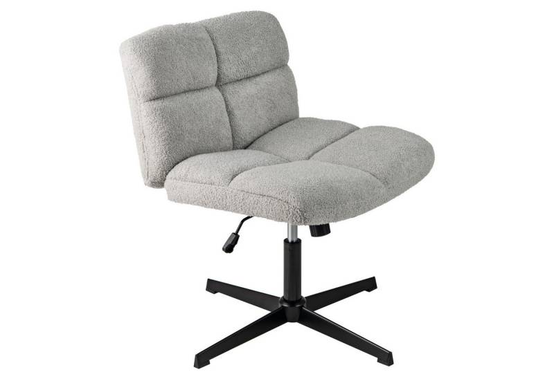 COSTWAY Bürostuhl, ohne Armlehnen, höhenverstellbarer Drehstuhl, 160 von COSTWAY