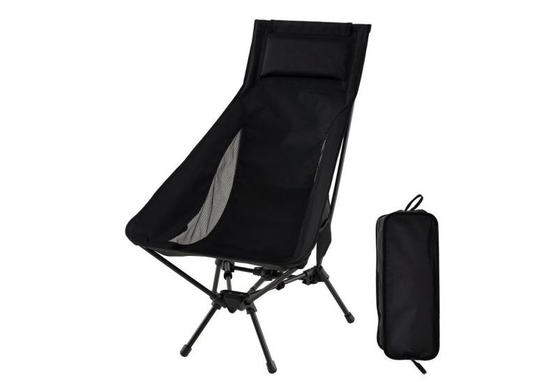 COSTWAY Campingstuhl, faltbarer Rucksackstuhl mit hoher Rückenlehne, 150kg von COSTWAY