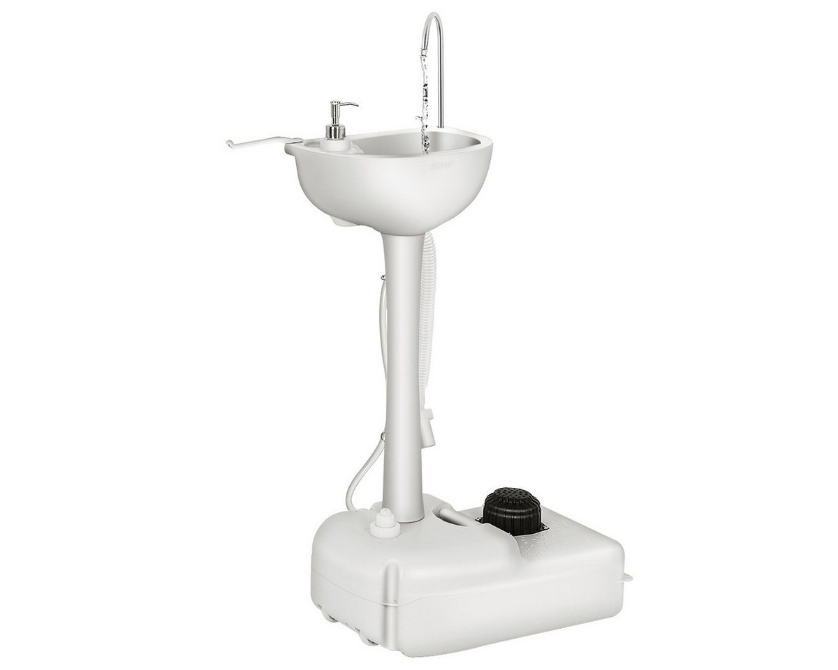 COSTWAY Campingtoilette, Campingwaschbecken mit 17L Wassertank, Fußpumpe COSTWAY Campingtoilette, Campingwaschbecken mit 17L Wassertank, Fußpumpe von COSTWAY