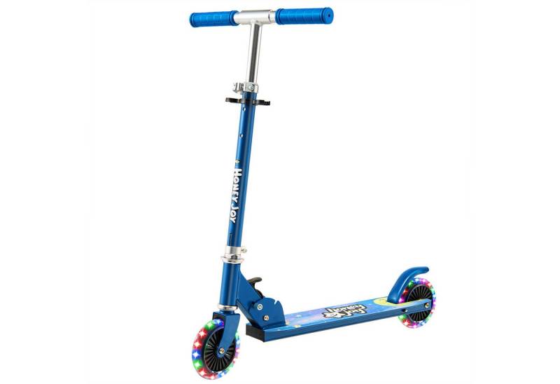 COSTWAY Cityroller Kinder Scooter, höhenverstellbar, klappbar, mit 2 LED Räder von COSTWAY