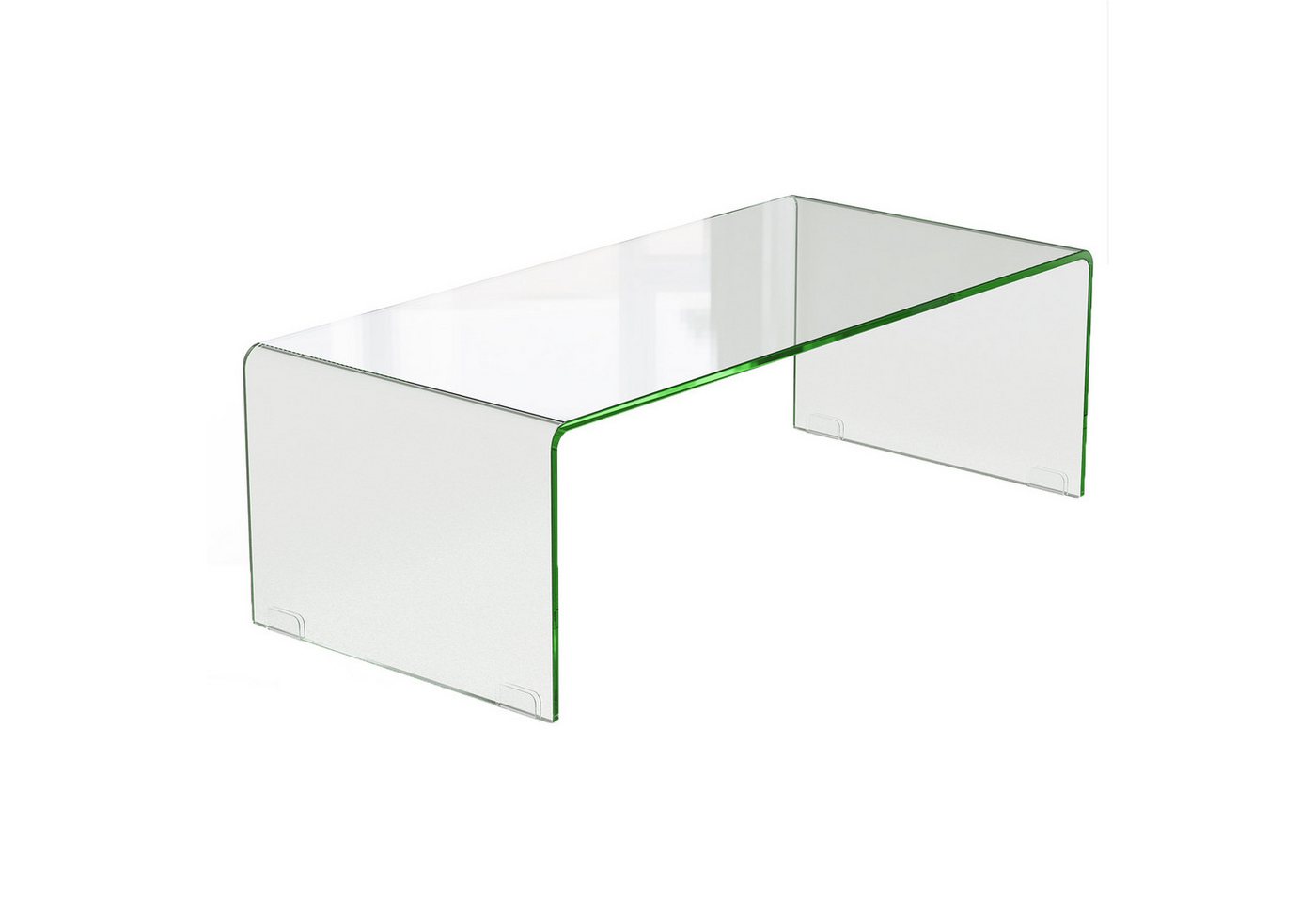 COSTWAY Couchtisch, aus gehärtetem Glas, Glastisch U-förmig, 108x50x35cm COSTWAY Couchtisch, aus gehärtetem Glas, Glastisch U-förmig, 108x50x35cm von COSTWAY