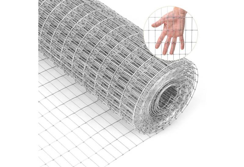 COSTWAY Draht, (1St), Drahtgitter, Drahtzaun, feinmaschig, 15M x 0,6M von COSTWAY