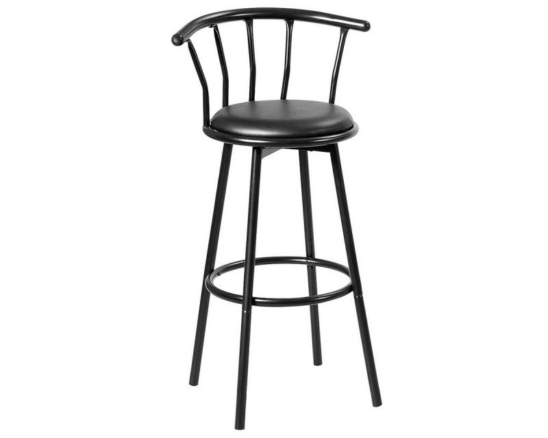 COSTWAY Drehhocker, 2er Set, 360 Grad Drehsitz, Sitzhöhe 76cm von COSTWAY