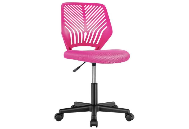 COSTWAY Drehstuhl, Kinder Bürostuhl höhenverstellbar, armlose, bis 150kg von COSTWAY