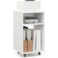 COSTWAY Druckertisch mit Rollen, mobiler Rollcontainer mit 2 offenen Regalen, Druckerständer, Bürowagen weiß, Aktenwagen für Zuhause & Büro, 33 x 30 COSTWAY Druckertisch mit Rollen, mobiler Rollcontainer mit 2 offenen Regalen, Druckerständer, Bürowagen weiß, Aktenwagen für Zuhause & Büro, 33 x 30 von COSTWAY
