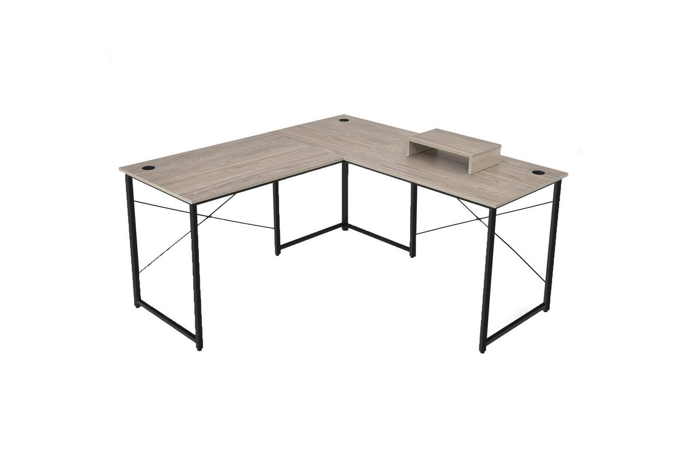 COSTWAY Eckschreibtisch, L-Form, mit Monitorständer, 150 x 150 x 74 cm COSTWAY Eckschreibtisch, L-Form, mit Monitorständer, 150 x 150 x 74 cm von COSTWAY