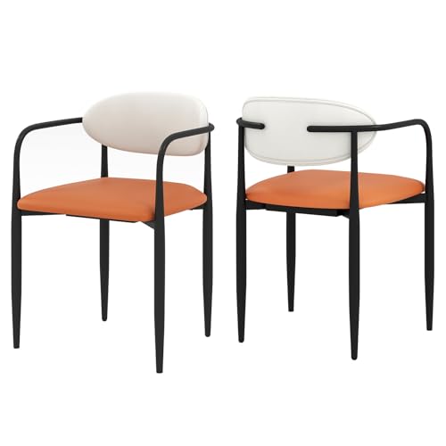 COSTWAY Esszimmerstühle 2er-Set, Polsterstuhl mit gepolstertem Sitz & Rückenlehne & Metallrahmen, Küchenstühle Akzentstühle für Esszimmer, Wohnzimmer COSTWAY Esszimmerstühle 2er-Set, Polsterstuhl mit gepolstertem Sitz & Rückenlehne & Metallrahmen, Küchenstühle Akzentstühle für Esszimmer, Wohnzimmer von COSTWAY