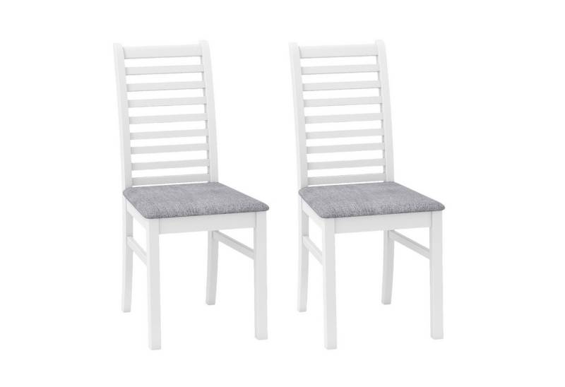 COSTWAY Esszimmerstuhl (2 St), Stoff gepolsterte Küchenstühle, hohe gebogene Rückenlehne von COSTWAY