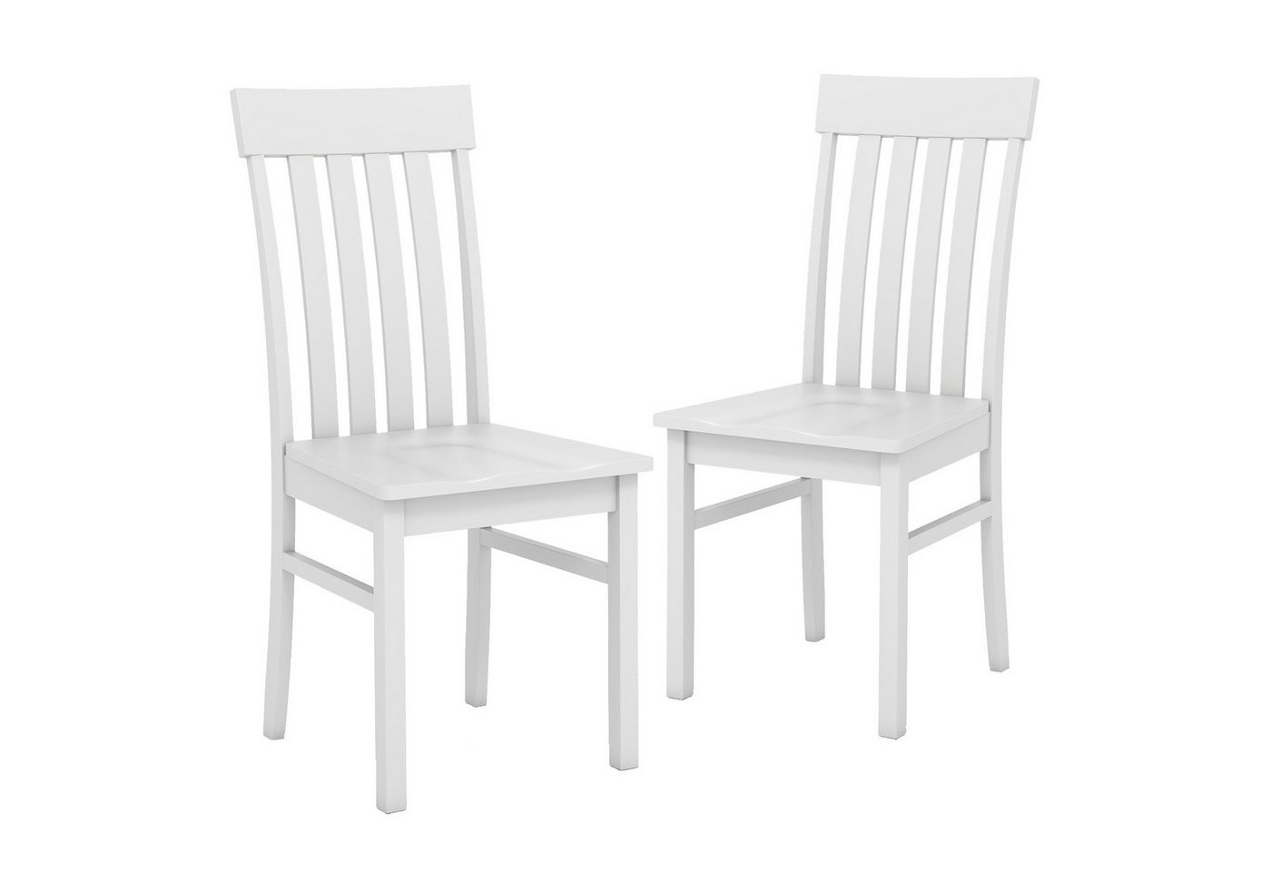 COSTWAY Esszimmerstuhl (2 St), mit ergonomischer Rückenlehnen & vertieftem Sitz von COSTWAY