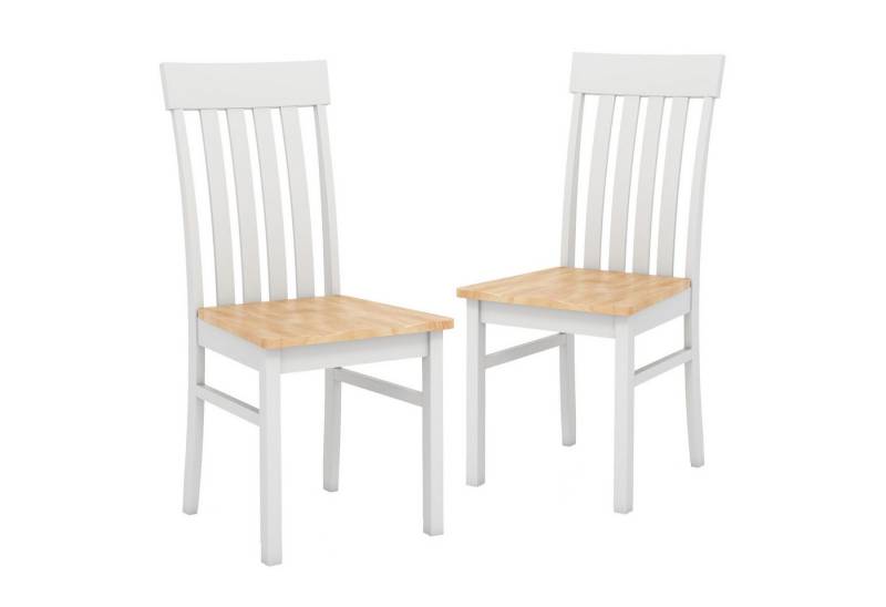 COSTWAY Esszimmerstuhl (2 St), mit ergonomischer Rückenlehnen & vertieftem Sitz von COSTWAY