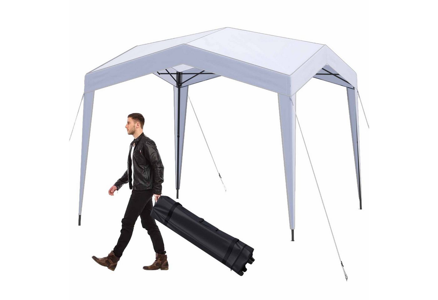 COSTWAY Faltpavillon, 302x302cm Pop-up Pavillonzelt, ohne Moskitonetz COSTWAY Faltpavillon, 302x302cm Pop-up Pavillonzelt, ohne Moskitonetz von COSTWAY