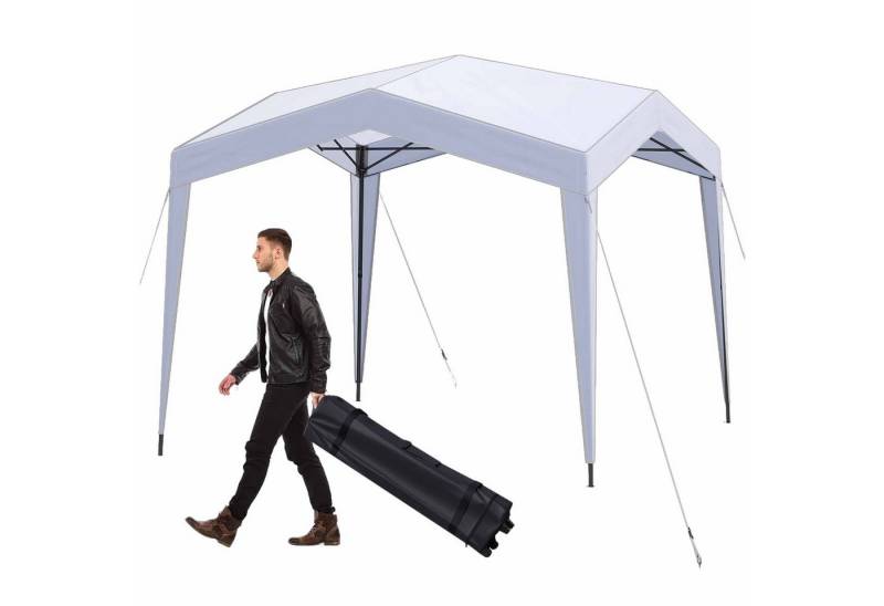 COSTWAY Faltpavillon, 302x302cm Pop-up Pavillonzelt, ohne Moskitonetz von COSTWAY
