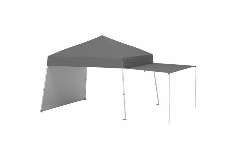 COSTWAY Faltpavillon, Pop-up Pavillon mit 2 Markise, Partyzelt 430x280cm von COSTWAY