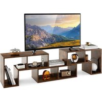COSTWAY Fernsehschrank Holz 3-teilig, Frei Kombinierbar, Fernsehtisch für TVs bis zu 65", Eckregal Ausziehbar, TV Lowboard TV Schrank, COSTWAY Fernsehschrank Holz 3-teilig, Frei Kombinierbar, Fernsehtisch für TVs bis zu 65", Eckregal Ausziehbar, TV Lowboard TV Schrank, von COSTWAY