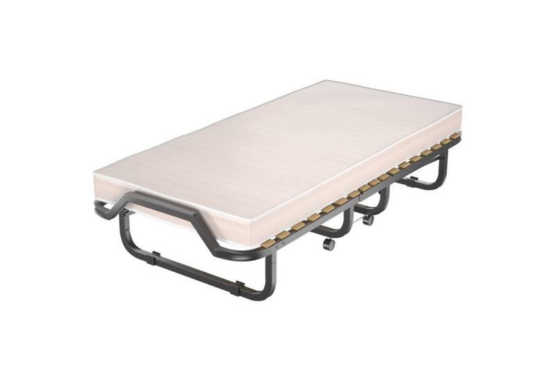 COSTWAY Gästebett klappbar, 90x200cm auf Rädern, mit Matratze, 120 kg von COSTWAY