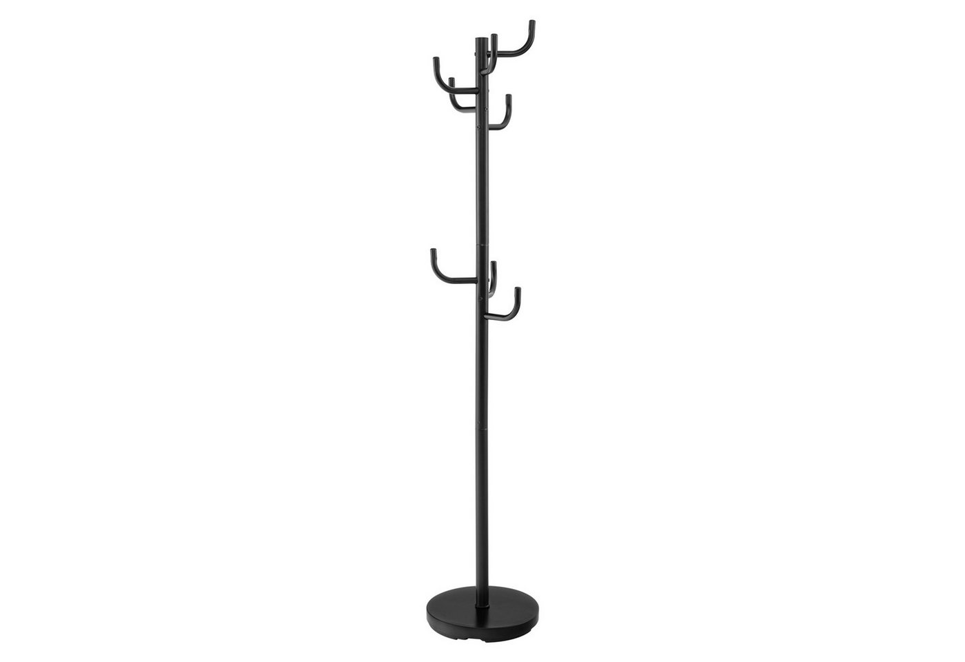 COSTWAY Garderobenständer Kleiderständer, Metall mit 8 Haken, φ33,5 x 175cm von COSTWAY