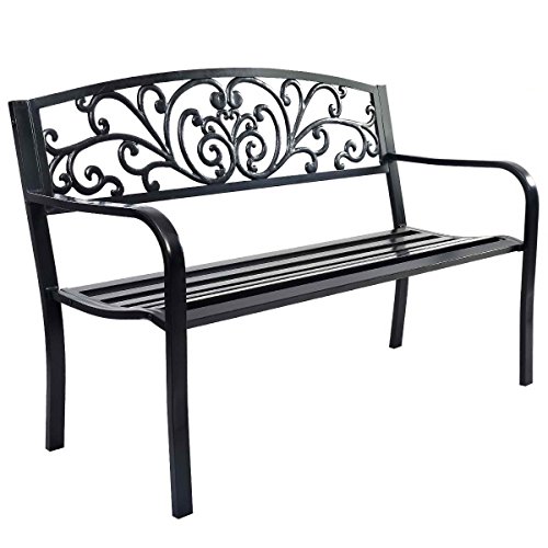 COSTWAY Gartenbank Metall, Sitzbank aus Gusseisen für 2-3 Sitzer, Parkbank mit Rückenlehne & Armlehne, Metallbank, Eisenbank für Garten, Terrasse, Balkon, 127 x 60 x 85 cm COSTWAY Gartenbank Metall, Sitzbank aus Gusseisen für 2-3 Sitzer, Parkbank mit Rückenlehne & Armlehne, Metallbank, Eisenbank für Garten, Terrasse, Balkon, 127 x 60 x 85 cm von COSTWAY