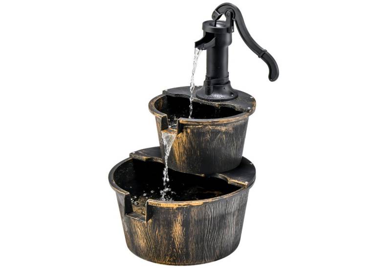 COSTWAY Gartenbrunnen, Wasserbecken BxT: 41,00x45,50 cm, mit Wasserpumpe von COSTWAY