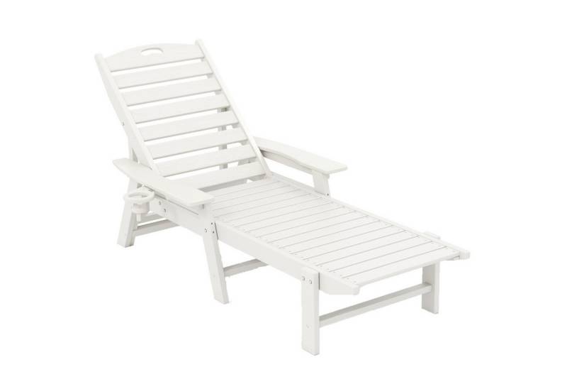 COSTWAY Gartenliege, Sonnenliege klappbar, Liegestuhl 4-fach verstellbarer von COSTWAY