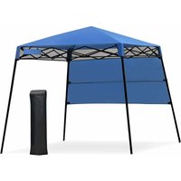 COSTWAY Gartenpavillon 181x181x210cm Faltpavillon Partyzelt Gartenzelt mit Tasche, Metall Pavillon für Camping, Party, Barbecue Blau COSTWAY Gartenpavillon 181x181x210cm Faltpavillon Partyzelt Gartenzelt mit Tasche, Metall Pavillon für Camping, Party, Barbecue Blau von COSTWAY