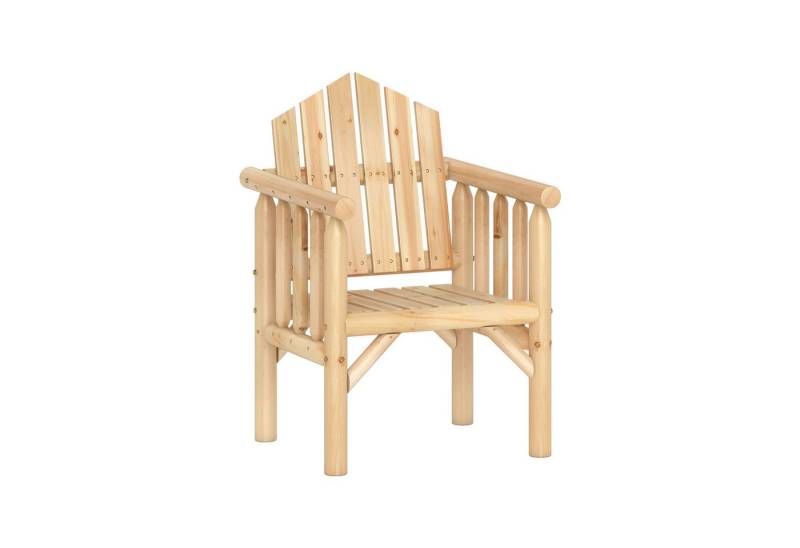 COSTWAY Gartenstuhl, Gartensessel Holz mit Armlehnen, hoher Rückenlehne von COSTWAY