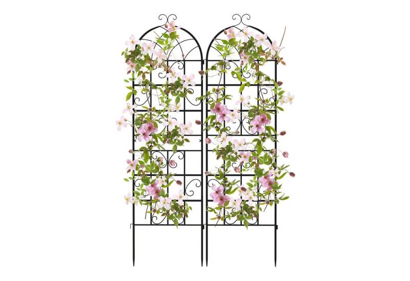 COSTWAY Gartenzaun, (2-St), Rankgitter, Rankhilfe, 2er Set, 180 x 50 cm von COSTWAY