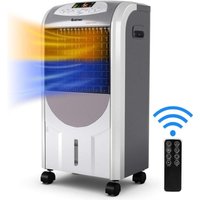 Costway - Heizlüfter 2000W Heizen, mobile 4 in 1 Klimaanlage mit Fernbedienung Luftkühler klimagerät 75W Kühlen/8H Timer/ 7L Wassertank/ 70°Winkel von COSTWAY