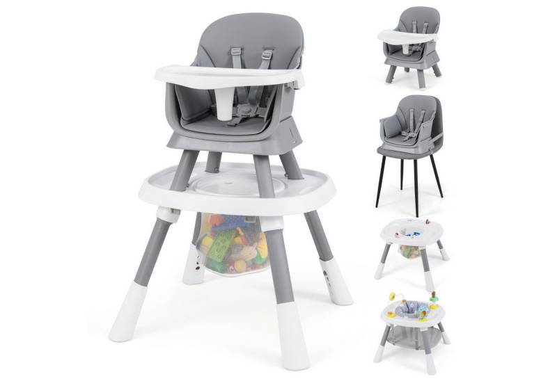 COSTWAY Hochstuhl (1 St), 16 in 1 Kinderhochstuhl, Babystuhl für Kinder ab 6 Monate von COSTWAY
