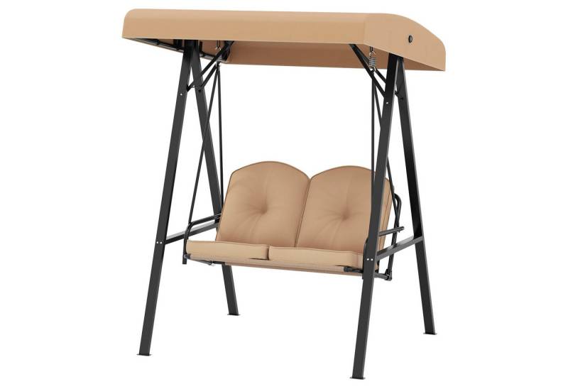 COSTWAY Hollywoodschaukel, 2-Sitzer, Verandaschaukel mit Gestell & Dach COSTWAY Hollywoodschaukel, 2-Sitzer, Verandaschaukel mit Gestell & Dach von COSTWAY