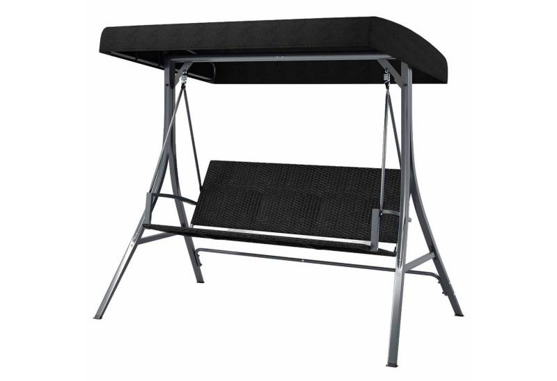 COSTWAY Hollywoodschaukel, 3-Sitzer, Gartenschaukel mit Ständer, 450 kg von COSTWAY