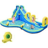 Hüpfburg Wasserrutsche Spielpool Aufblasbare von COSTWAY