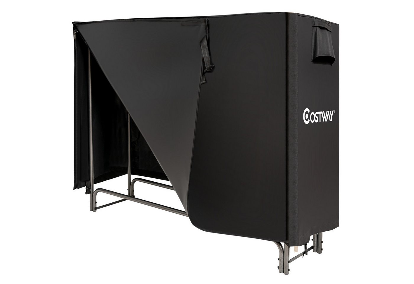 COSTWAY Kaminholzregal Brennholzregal, BxTxH:36x123x123 cm, Metall, mit Abdeckung COSTWAY Kaminholzregal Brennholzregal, BxTxH:36x123x123 cm, Metall, mit Abdeckung von COSTWAY