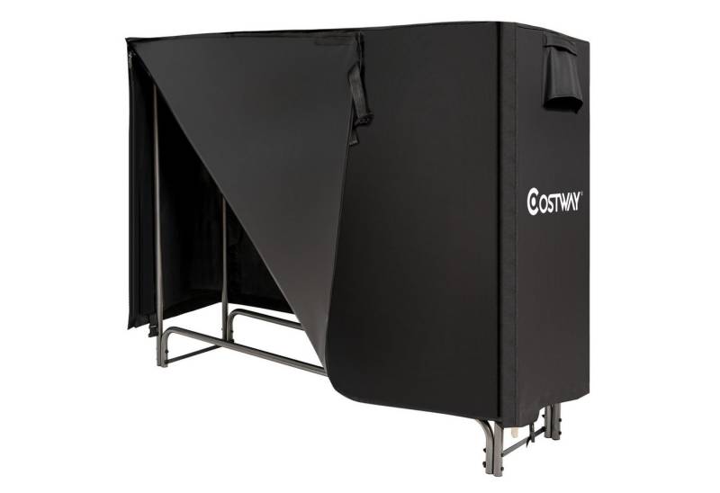 COSTWAY Kaminholzregal Brennholzregal, BxTxH:36x123x123 cm, Metall, mit Abdeckung COSTWAY Kaminholzregal Brennholzregal, BxTxH:36x123x123 cm, Metall, mit Abdeckung von COSTWAY