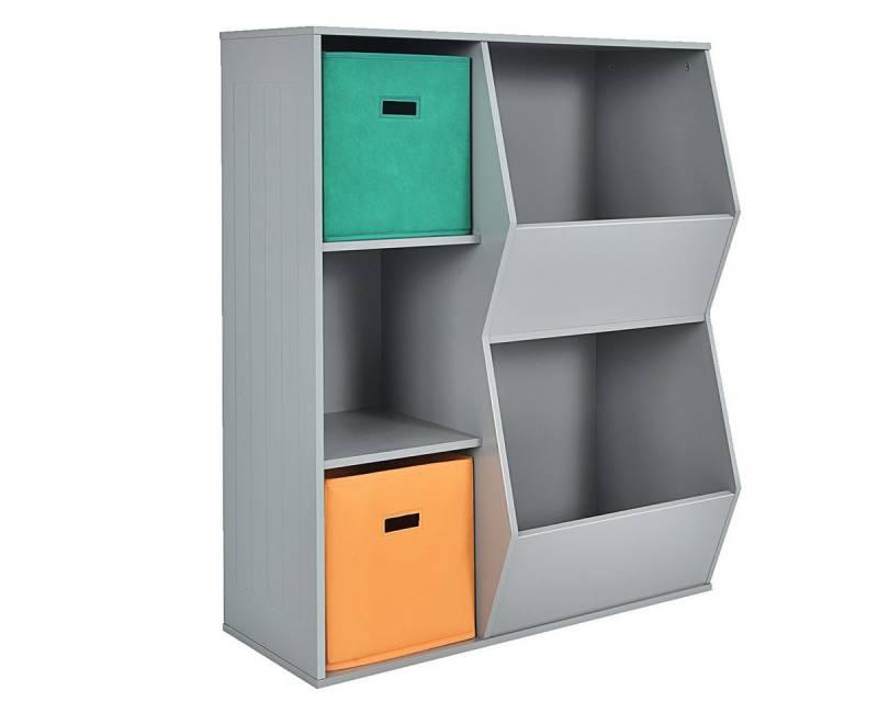 COSTWAY Kinderregal Bücherregal, mit 2 Körben & 5 Fächern, 76 x 28 x 94 cm COSTWAY Kinderregal Bücherregal, mit 2 Körben & 5 Fächern, 76 x 28 x 94 cm von COSTWAY