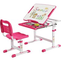 Kinderschreibtisch Set höhenverstellbar von COSTWAY