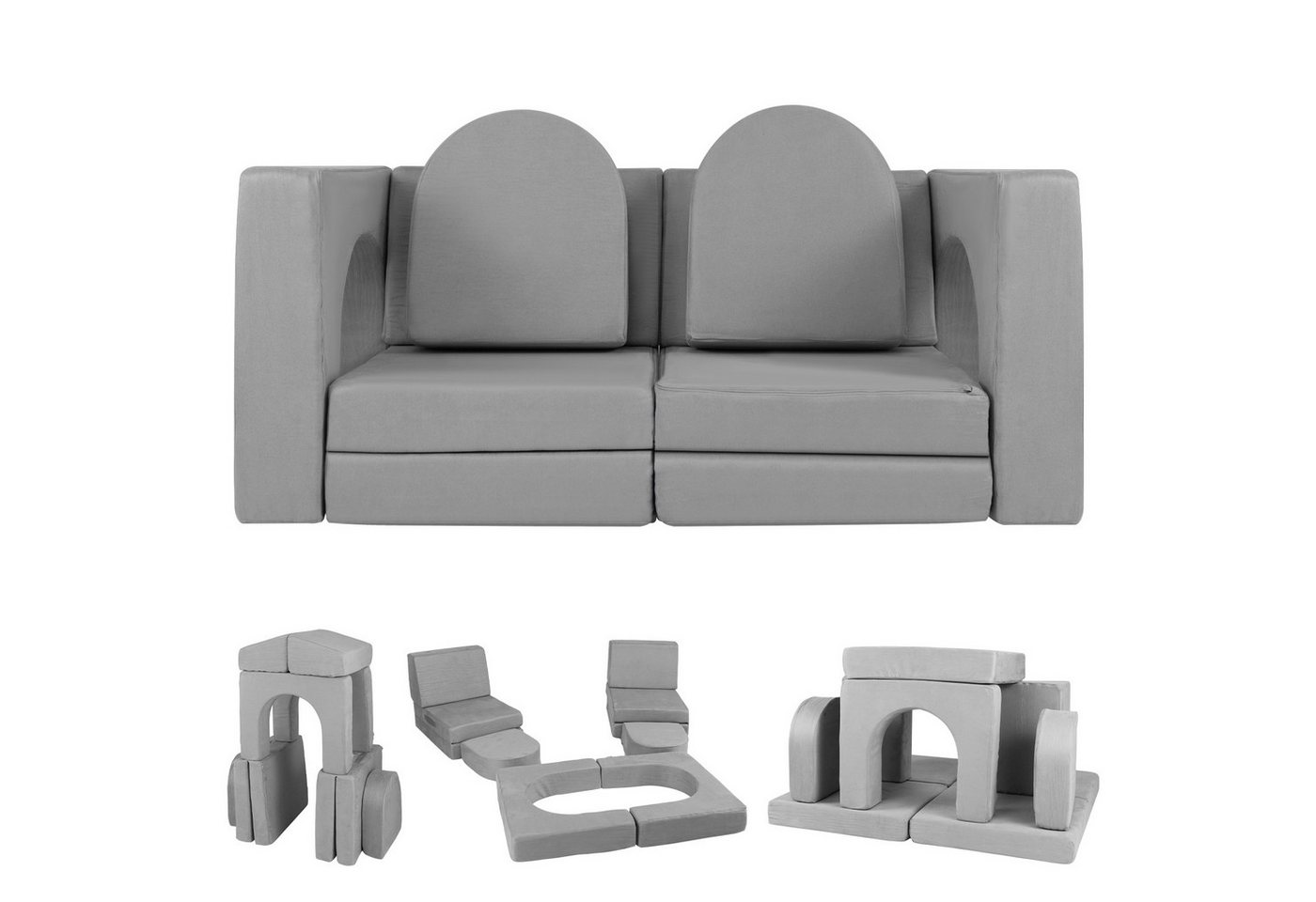 COSTWAY Kindersofa, 8-teilig Modulares Spielsofa aus Schaumstoff COSTWAY Kindersofa, 8-teilig Modulares Spielsofa aus Schaumstoff von COSTWAY