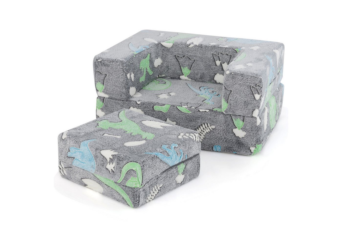 COSTWAY Kindersofa, im Dunkeln leuchtendes Spielsofa, abnehmbarer Bezug COSTWAY Kindersofa, im Dunkeln leuchtendes Spielsofa, abnehmbarer Bezug von COSTWAY