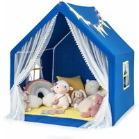 COSTWAY Kinderspielhaus mit Sternenlichtern, Prinzessin Prinzess Kinderzelt mit Fenster & Matte & bunten Flaggen, Spielzelt mit doppeltem Vorhang, COSTWAY Kinderspielhaus mit Sternenlichtern, Prinzessin Prinzess Kinderzelt mit Fenster & Matte & bunten Flaggen, Spielzelt mit doppeltem Vorhang, von COSTWAY