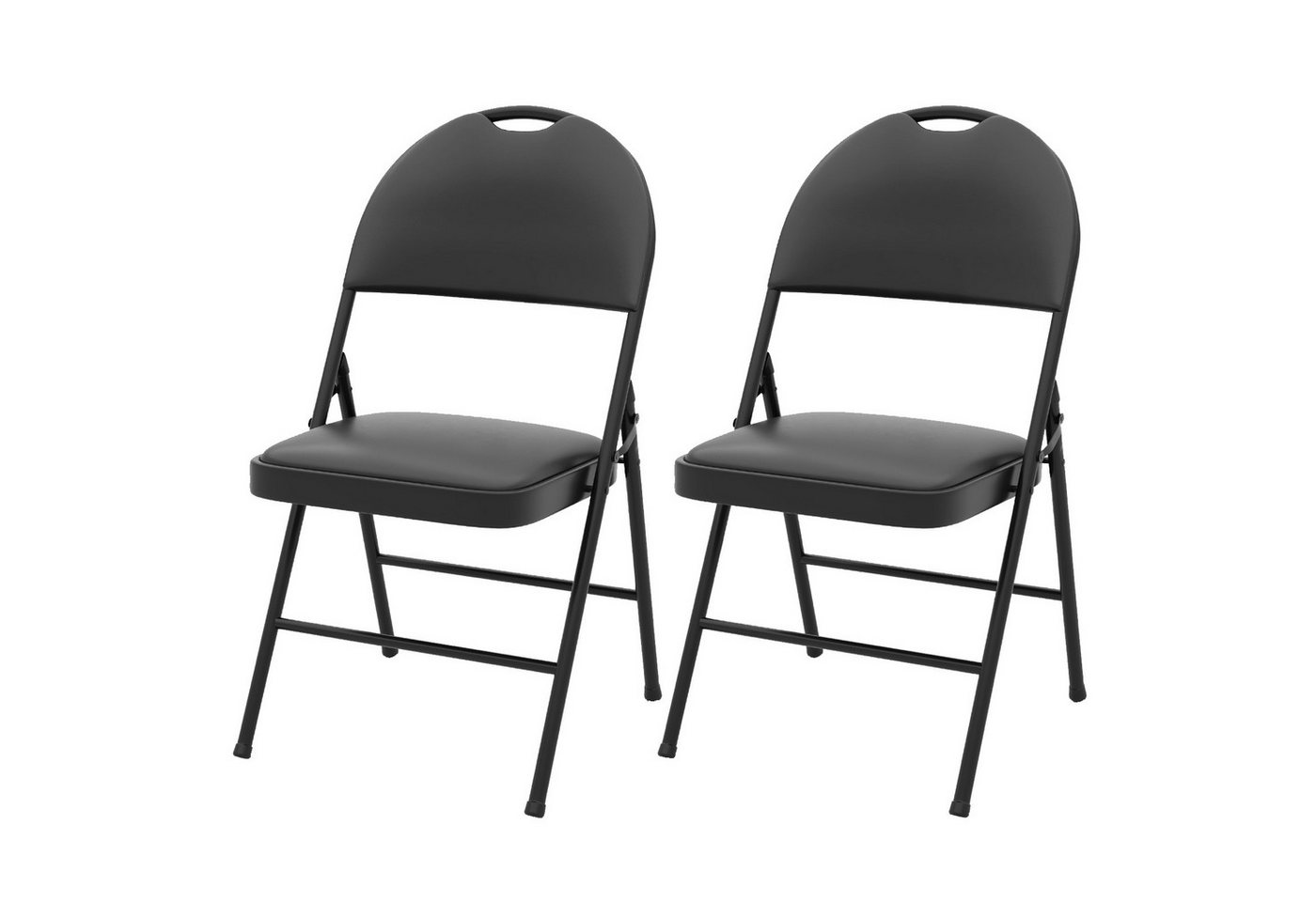 COSTWAY Klappstuhl (2 St), 2er set Gartenstühle, Esszimmertühle gepolstert, 150 kg von COSTWAY