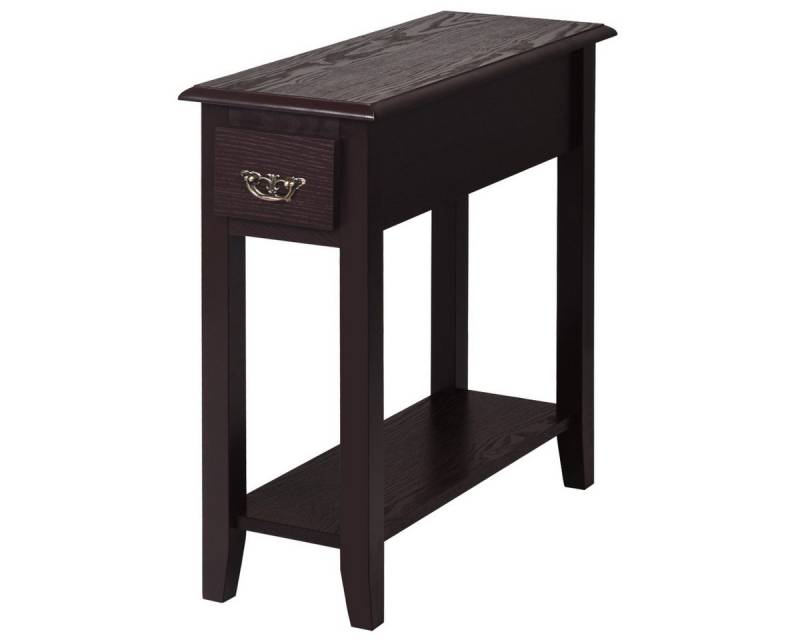 COSTWAY Konsolentisch (2-St), 2-stöckig, mit Ablage&Schublade, 60X25X60cm von COSTWAY