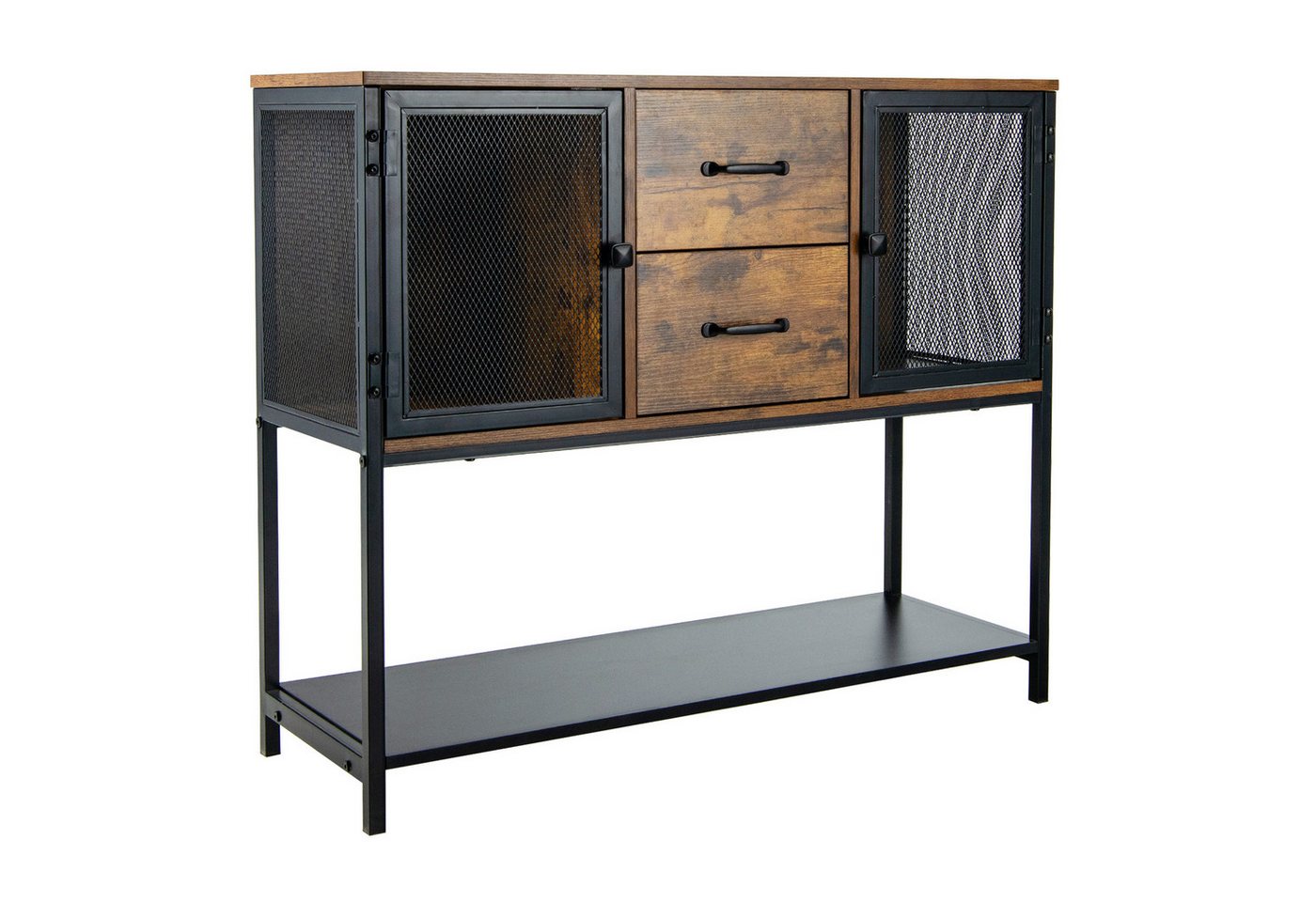 COSTWAY Konsolentisch Sideboard, mit 2 Schubladen und 2 Fächern, 100cm von COSTWAY