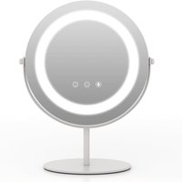 COSTWAY Kosmetikspiegel mit Beleuchtung, Schminkspiegel mit Touchschalter und Speicherfunktion, dimmbar, 360° schwenkbar, Tischspiegel für COSTWAY Kosmetikspiegel mit Beleuchtung, Schminkspiegel mit Touchschalter und Speicherfunktion, dimmbar, 360° schwenkbar, Tischspiegel für von COSTWAY