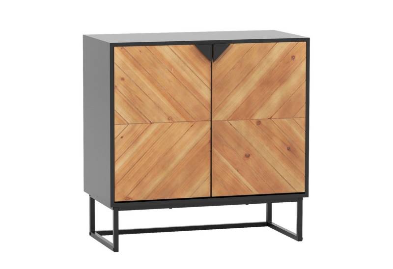 COSTWAY Küchenbuffet mit Arbeitsplatte, Sideboard mit Türen, Metallbeinen, 80x40x80cm von COSTWAY